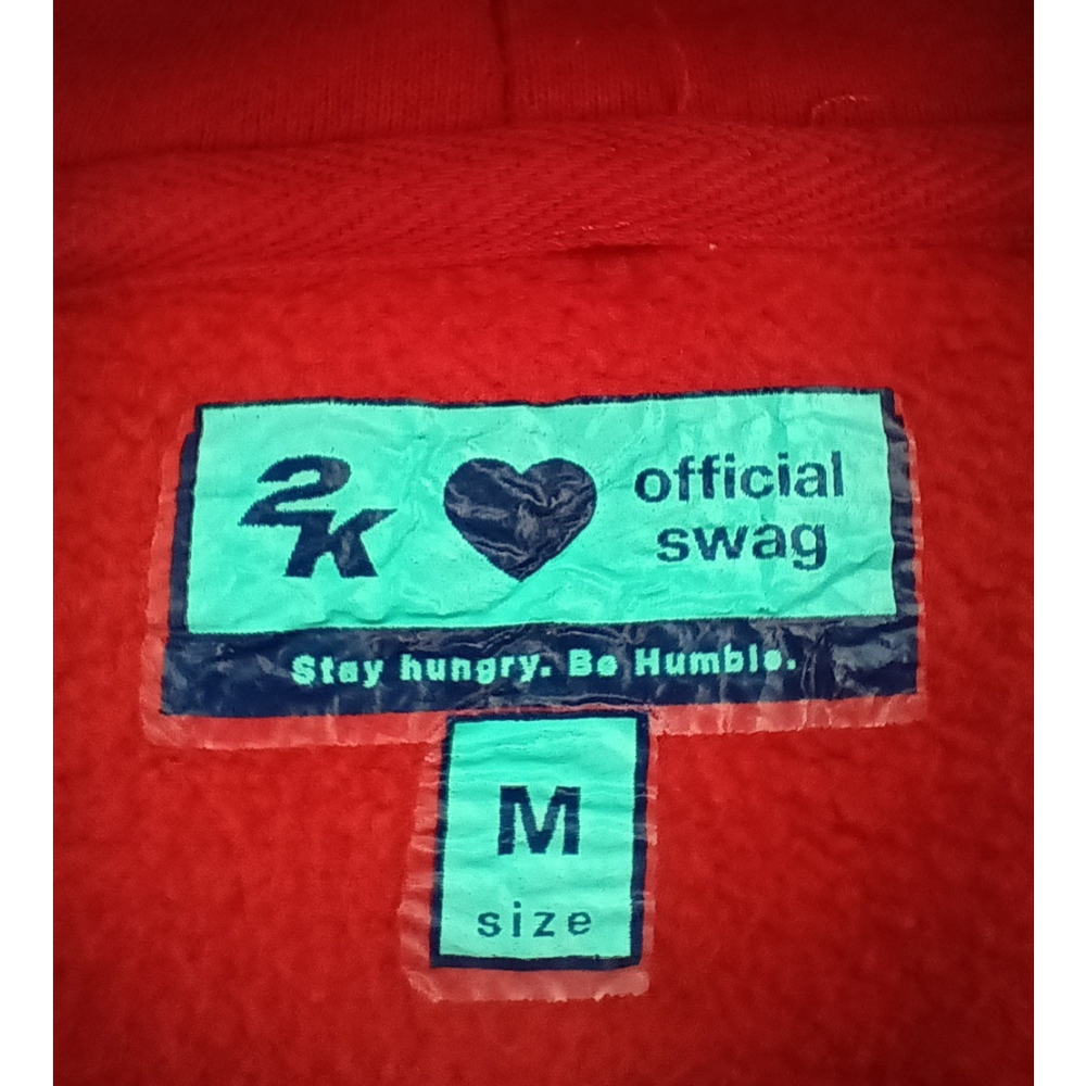 NBA 2K Gaming Official Swag Adult Medium Hoodie Sweatshirt Red Gamer Baggy Hvwt - Picture 7 of 7